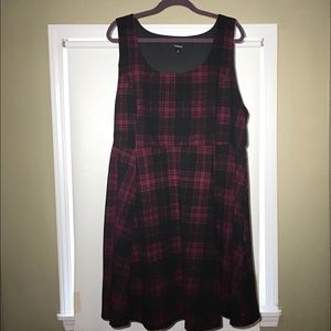 Size 3 Torrid plaid tank dress VGUC